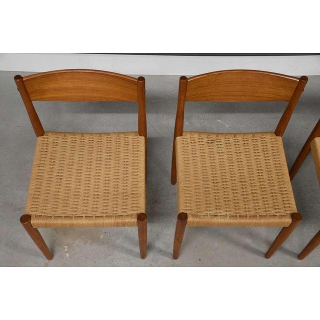 1970s Danish Modern Teak Dining Chairs by Poul Volther - Set of 4 For Sale In Boston - Image 6 of 10