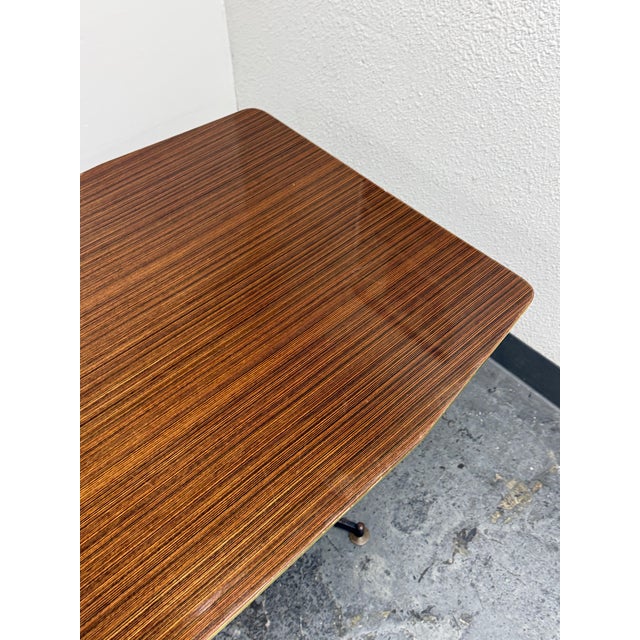 Italian Modernist Wood-Grain Dining Table, Circa 1930's For Sale - Image 9 of 12