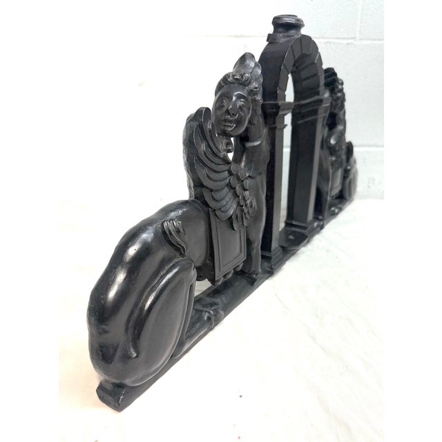 Wood Antique 1800's Hand Carved Wood Architectural Salvage Sculpture Statue Pediment For Sale - Image 7 of 13