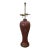 Late 20th Century Maroon Porcelain Lamp For Sale
