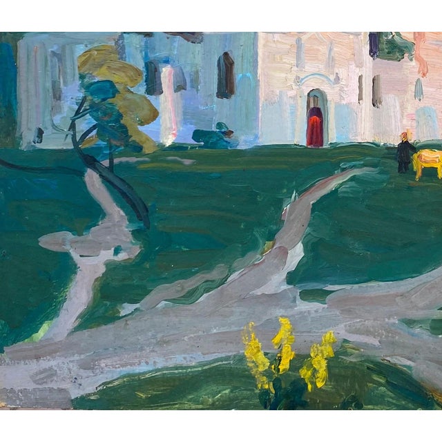 1970s 1970s Oil Painting: Ukrainian Orthodox Church Landscape, 48-68 For Sale - Image 5 of 6