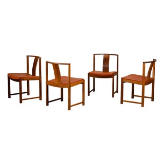 Scandinavian Modern Dining Chairs by Steen Eiler Rasmussen for Søborg Møbelfabrik, 1960s, Set of 4 For Sale