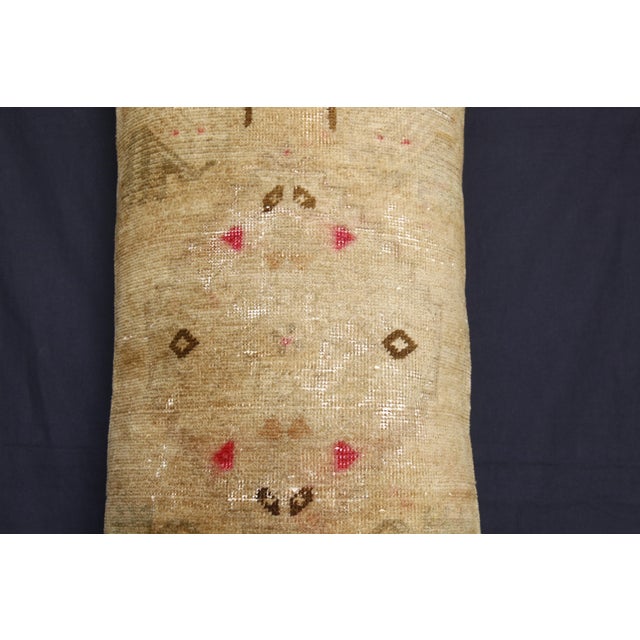 Handmade Turkish Soft Color Tones Rug Pillow Cvoer -17'' X 36'' For Sale - Image 11 of 14