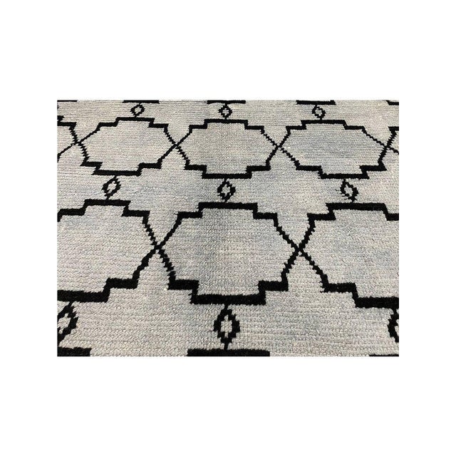 Contemporary Handwoven Moroccan Style Area Rug 8x13 For Sale - Image 3 of 12