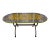 1990s Signed Domiziani Deruta Hand-Painted Italian Lava Stone Dining Table (70”x39”) Positano Design, Imported From Italy For Sale