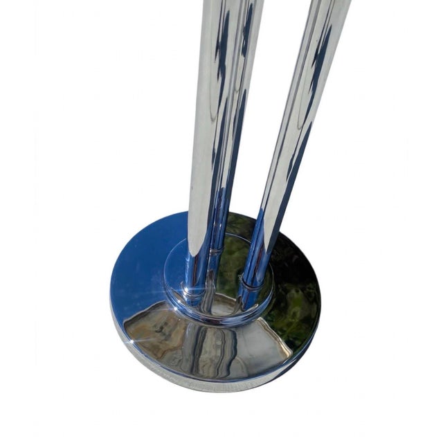 1930s Art Deco Machine Age Chrome Accent Center Side Table Wolfgang Hoffmann for Howell Streamline Restored For Sale - Image 10 of 12