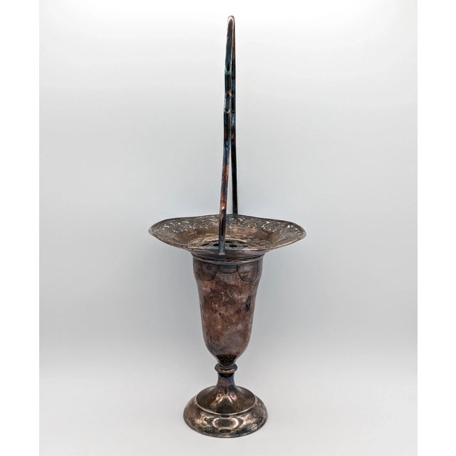 For that extra touch of fanciness in a bouquet, this antique is beautifully embellished with etching. Measurements: 7.25"...