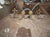 Black ﻿ French Steel and Bronze Bakers Tables With Original Grey Marble Tops For Sale - Image 8 of 10