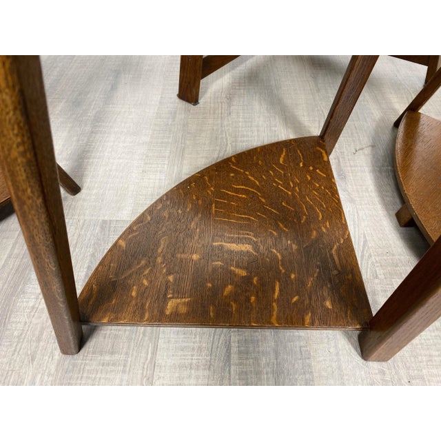 Wood Nesting Round Tables, Italy, 1970s, Set of 5 For Sale - Image 14 of 18