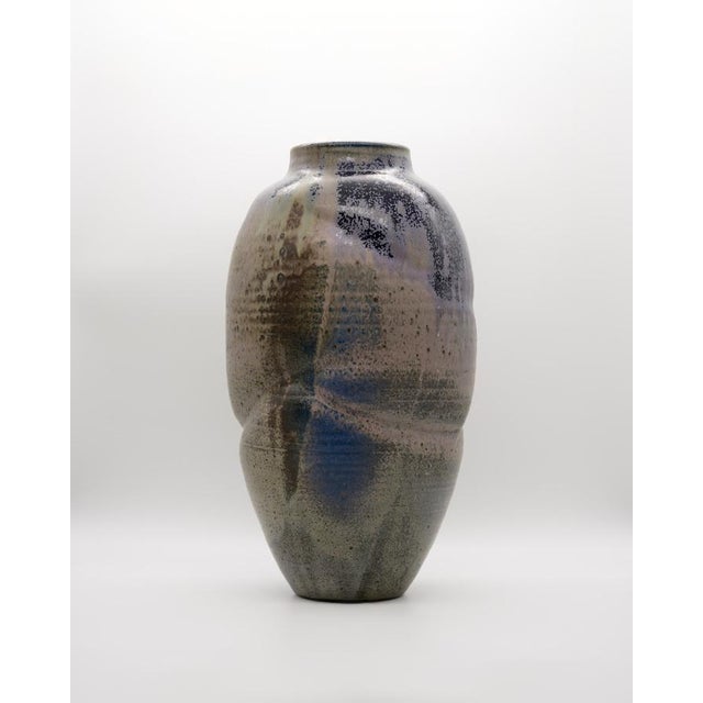 Studio Ceramic Vase by Daniel Achermann, Early 1990s For Sale - Image 11 of 11