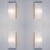 Metal White Rectangle Opaque Glass Wall Lights from Glashütte Limburg, 1970s For Sale - Image 7 of 11