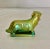 Zsolnay Vintage Zsolnay Hungary Dachshund Weiner Dog Green Glaze Figurine For Sale - Image 4 of 8