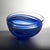 Blue Blue and White Studio Glass Bowl by Maibritt Jönsson & Pete Hunner for Baltic Sea Glass, 1989 For Sale - Image 8 of 9
