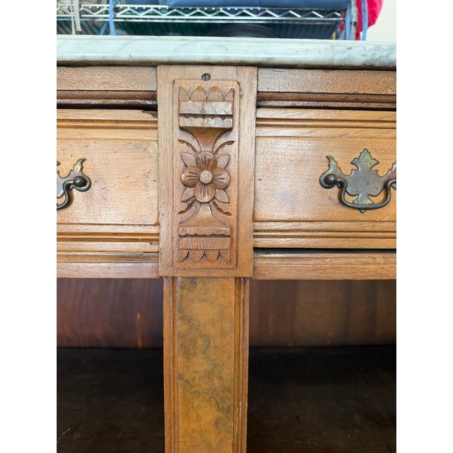Stone Marble Top Sideboard For Sale - Image 7 of 11