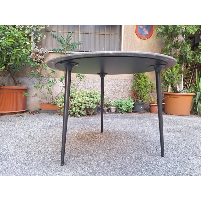 Belsize Model Coffee Table in Iron with Grey Orobic Marble Top by Rodolfo Dordoni for Molteni & C For Sale - Image 10 of 16