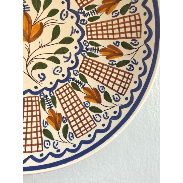 Mid 20th Century Mid 20th Century Manises Spanish Ceramic Plate For Sale - Image 5 of 7