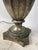 Antique Brass Table Lamp with Silk Shade, 1890s For Sale - Image 3 of 18