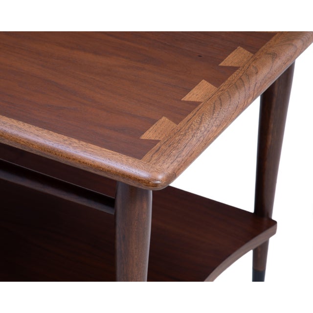 Lane Acclaim Mid Century Side End Table Walnut Ash For Sale - Image 10 of 13