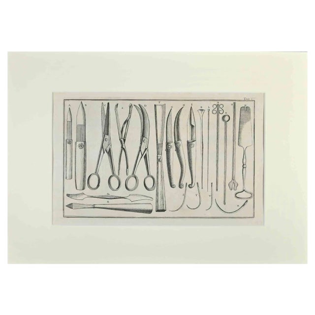Lorenz Heister, Surgical Instruments, Etching, 1750 For Sale