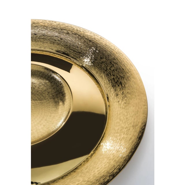 Contemporary Large Gold Pantelleria Dish by Zanetto For Sale - Image 3 of 5