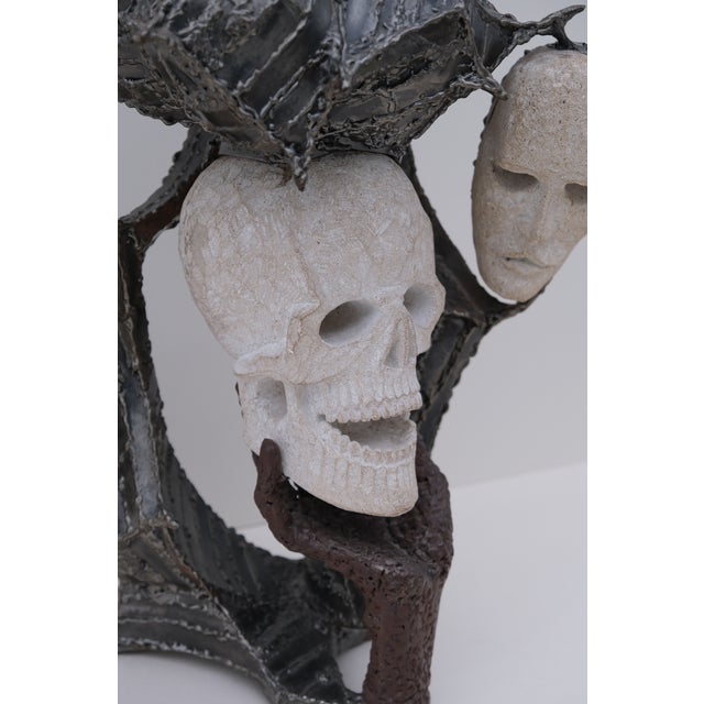 Metal Hugo Verheyen, Devastating Choice, 1980, Limestone and Metal For Sale - Image 7 of 12