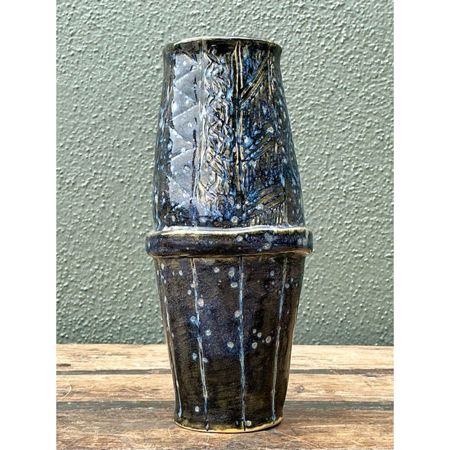 Vintage Original Studio Pottery Vase For Sale - Image 11 of 12