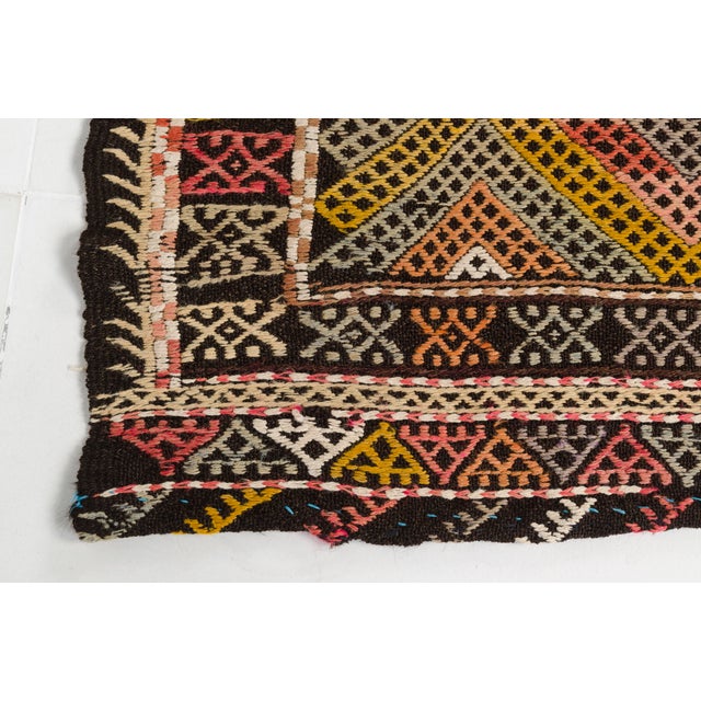 Oushak Antique Kilim Rug For Sale - Image 6 of 10