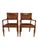 1980s Vintage Woven Rattan Armchairs - a Pair For Sale - Image 5 of 5