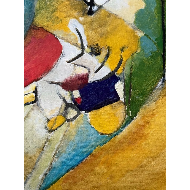 Abstract Rare Vintage 1988 Wassily Kandinsky, Improvisation 31 (Sea Battle) 1913 Museum Poster Printed in France For Sale - Image 3 of 11