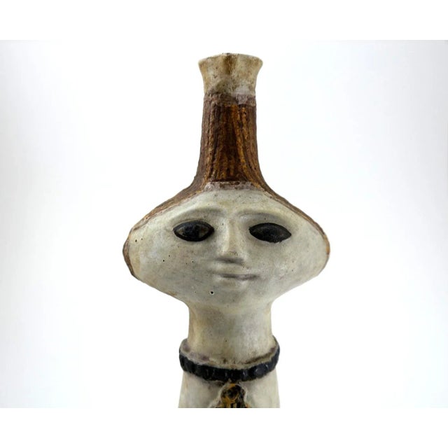 Mid-Century Modern Decorative Ceramic Vase by F. Spizzico, 1970s For Sale - Image 3 of 10