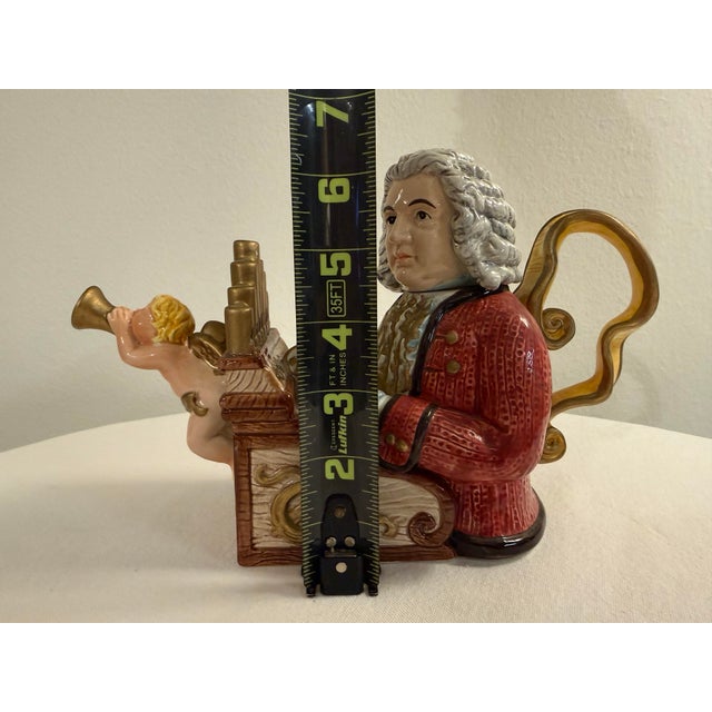 1990s Fitz and Floyd Johann Sebastian Bach Character Teapot For Sale - Image 10 of 12