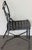 Black Vintage Woodard Delphi Outdoor 4 Cast Aluminum Chairs For Sale - Image 8 of 12