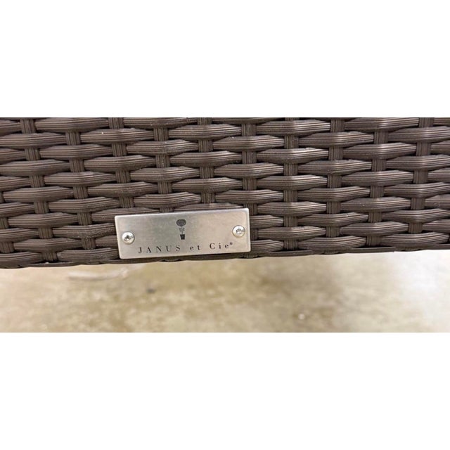 JANUS et Cie Janus Et Cie Quinta Bronze Fully Woven Outdoor Chaise Lounges – Set of 5, New Never Used For Sale - Image 4 of 5