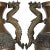 Pair Hollywood Regency Brass Dragon Table Lamps James Mont Style 20" For Sale - Image 4 of 12