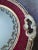 Antique Vintage Bawo & Dotter Marie Antoinette Portrait Beaded Cranberry & Gold Cake Plate For Sale - Image 12 of 13