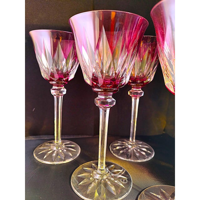 Roemer Rhine Wine Glasses in Crystal from Cristallerie Saint-Louis, Set of 6 For Sale - Image 5 of 7