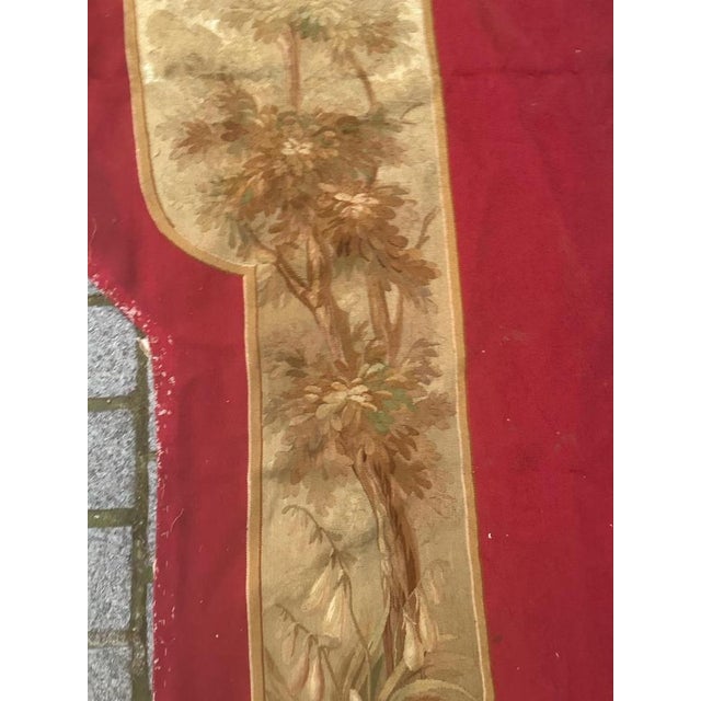 Textile Antique French Handwoven Aubusson Tapestry for Valance, 1890s For Sale - Image 7 of 18