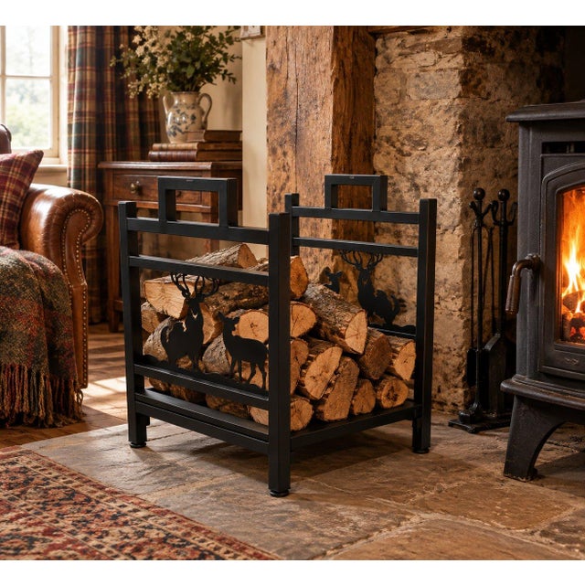 Inno Stage Firewood Holder Log Lumber Wood Rack Fireplace Iron For Sale In Pittsburgh - Image 6 of 6