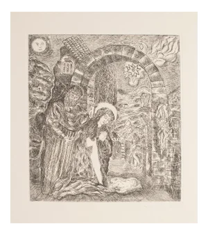 Gian Paolo Berto - Cave of Bethlehem - Original Etching - 1976