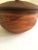 1960s Intricately Pattern Turned Laminated Wood Bowl With Lid For Sale - Image 11 of 11