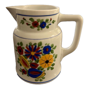 Vintage RKG Czechoslovakia Porcelain Serve Tea Pot Hand Painted 7in