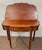 Antique American mahogany and flame mahogany Sheraton card or game table from the first quarter of the 19th century. Table...