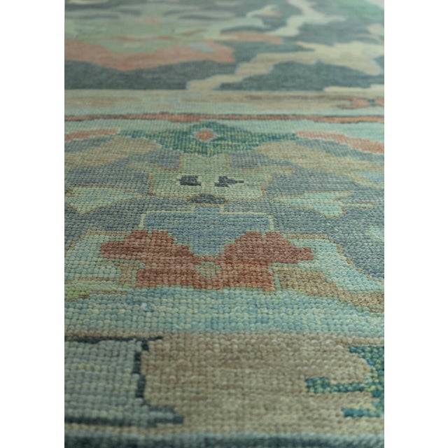 Turkish Oushak Rug 12'2" x 14'9" #19203 For Sale - Image 4 of 8