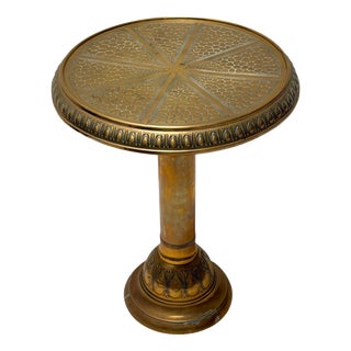 Vintage Art Deco Side Table in Brass, 1920s For Sale
