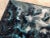Arts & Crafts Early 20th Century 'Arts and Crafts' Style Botanical Dark Blue Monochromatic Relief Ceramic Glazed Tile For Sale - Image 3 of 13