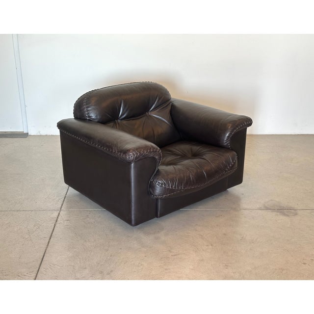 Animal Skin Leather Model DS 101 Armchairs from de Sede, 1970s, Set of 2 For Sale - Image 7 of 13