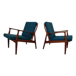 Organic Teak Armchairs, Denmark, 1960s, Set of 2 For Sale