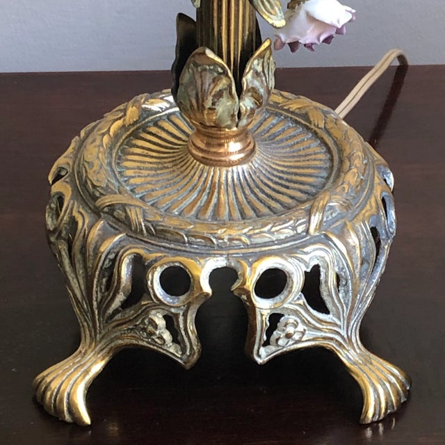 Circa 1920 French-Style Candelabra Table Lamp For Sale In Baltimore - Image 6 of 12