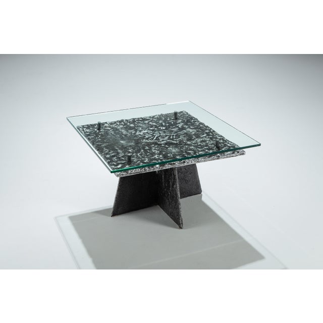 Brutalist Coffee Table in Aluminium, 1970s For Sale - Image 14 of 14