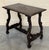 Wood 19th Baroque Spanish Side Table with Lyre Legs and Carved Edges For Sale - Image 7 of 18